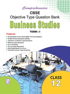 cover image of Comprehensive CBSE Objective Type Question Bank Business Studies XII (Term-I)